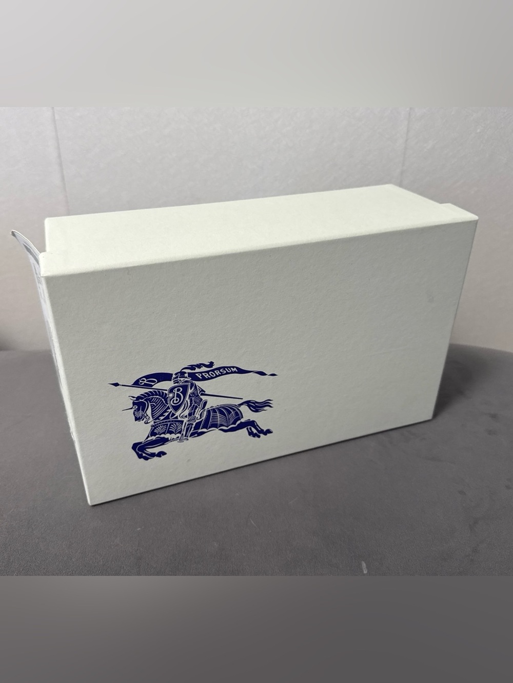 Burberry White Box with Navy Knight Logo